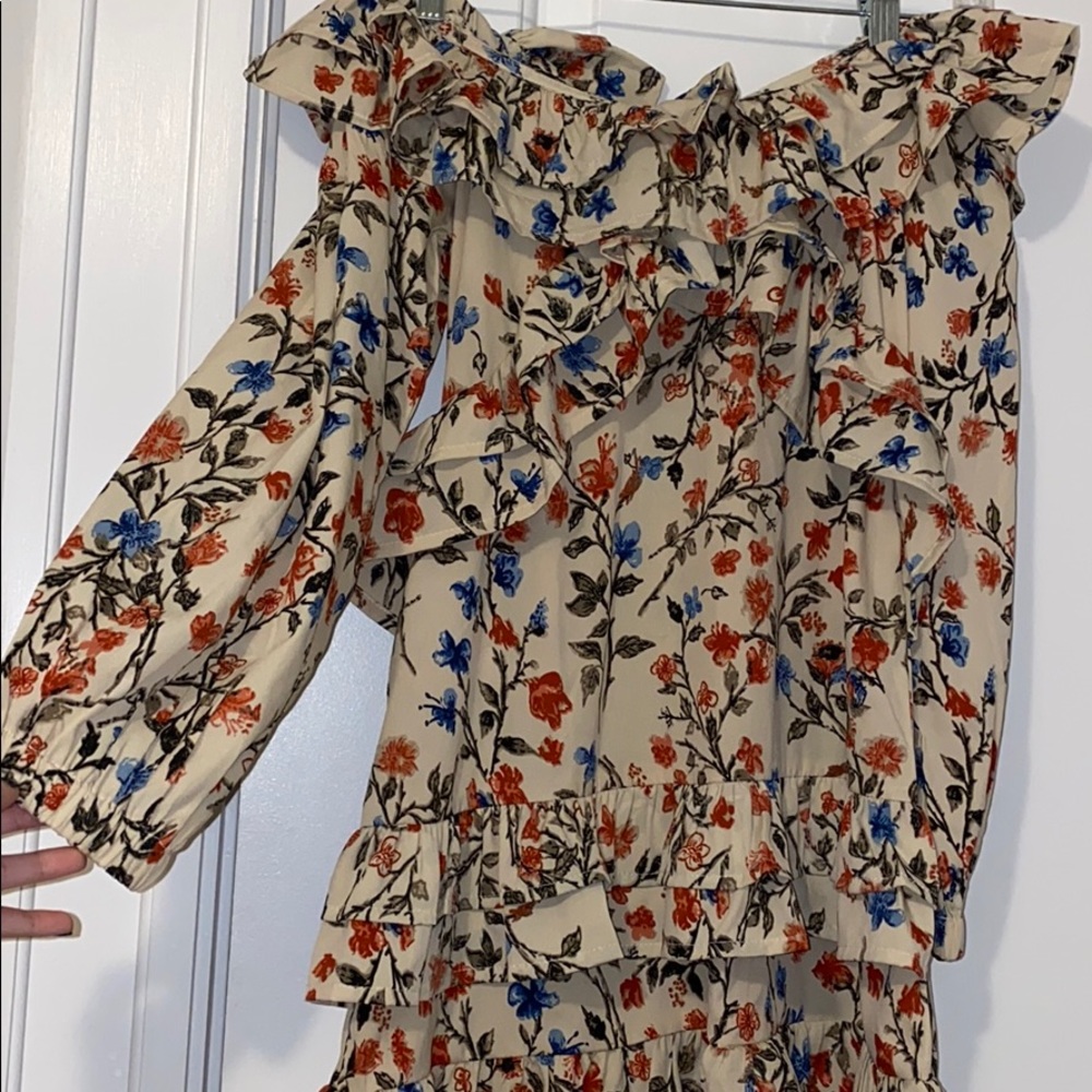 Off the shoulder ruffle dress